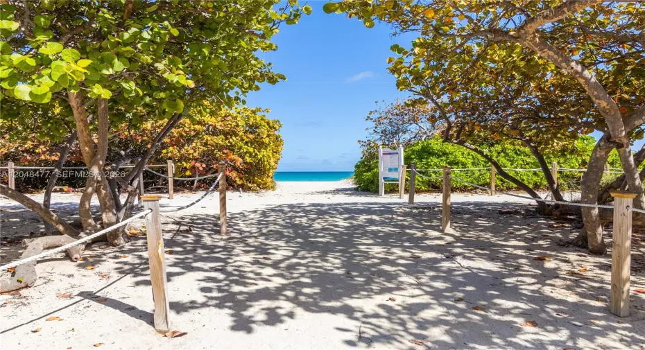 steps to the beach