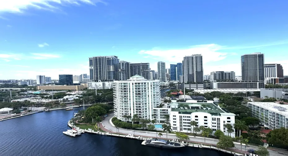 Balcony city-east view