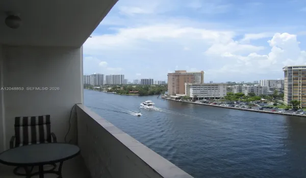 view of the intracoastal from the balcony