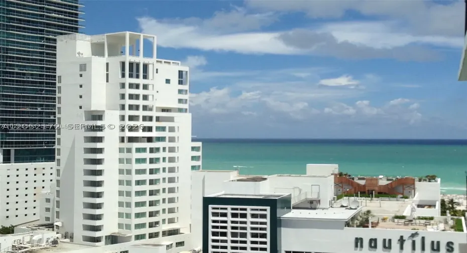 Directly across from ocean