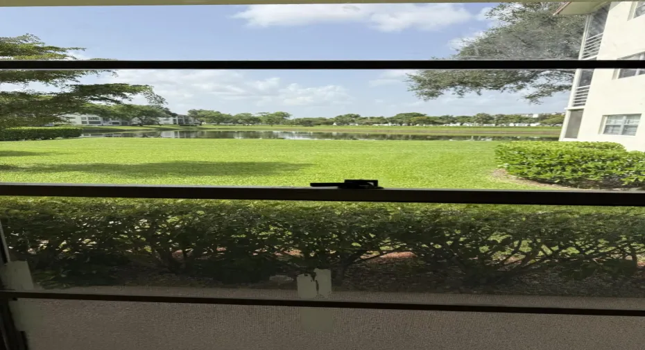 Lake view from living room