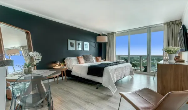 Bedroom 1 with small dining