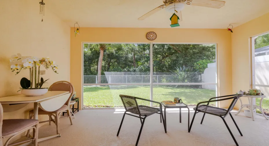 Enjoy a coffee on the patio