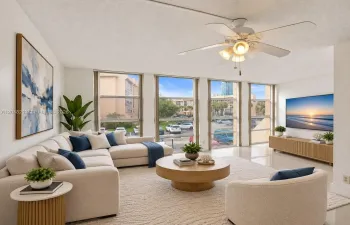 Virtually Staged Living Room