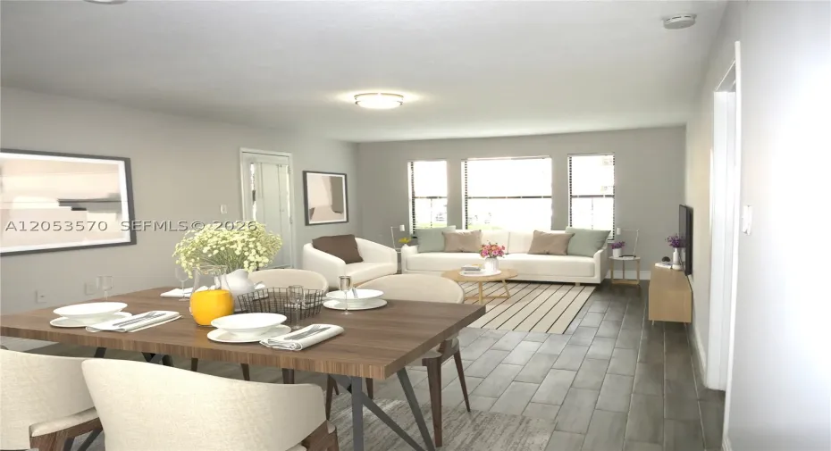 Dining and Living Area
STAGED