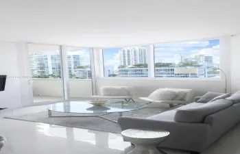 AI staged L sofa