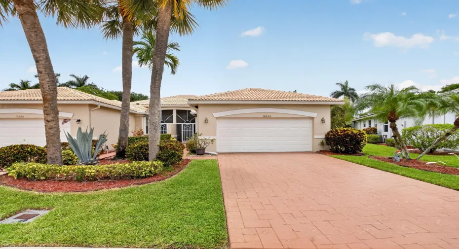 two car garage and driveway