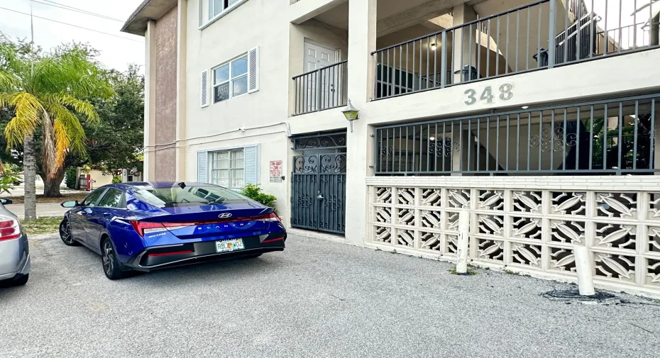 Parking # 10 next to the building entrance