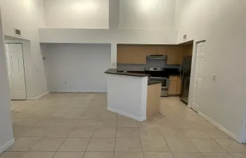 Kitchen and living room
