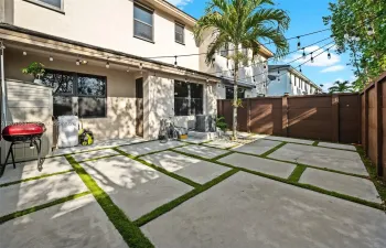 Great patio for family gatherings.