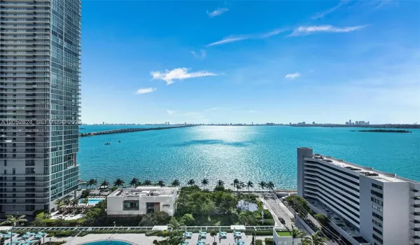 Direct, east-facing water and South Beach views