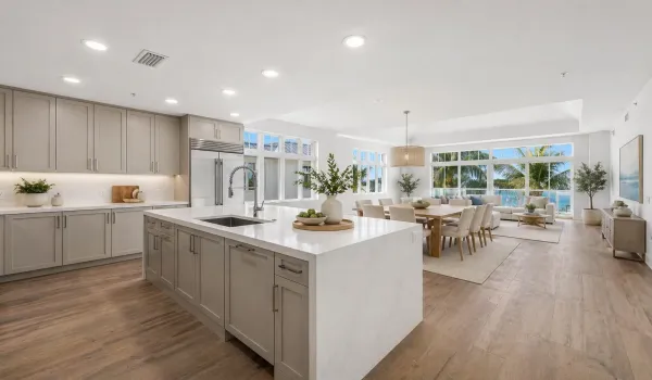 Kitchen:Dining:Living