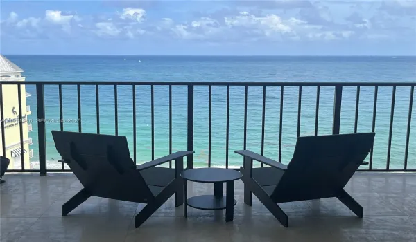 Direct ocean view from balcony.