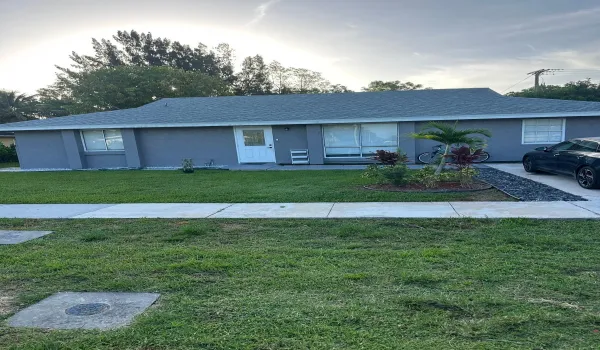 front of the house