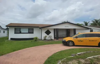 front of the house