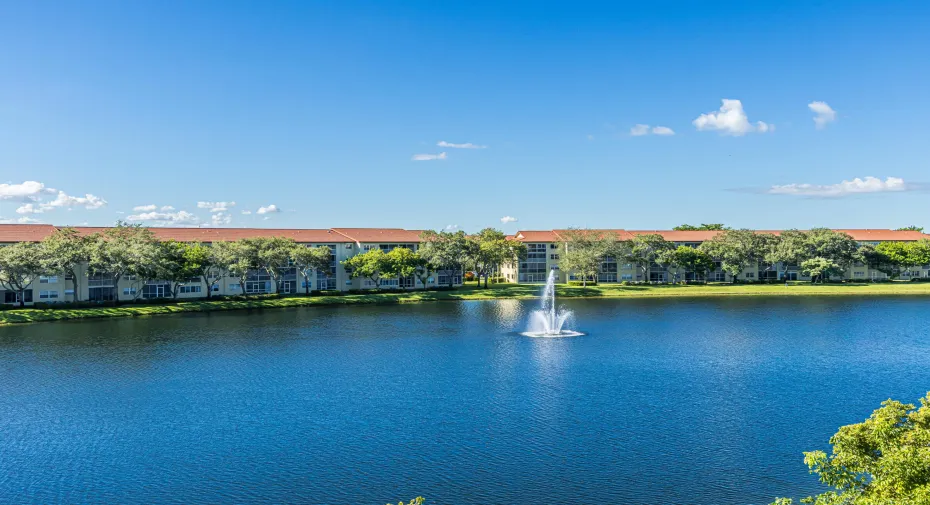 Wide Lake views from extended balcony, living area & Master Bedroom