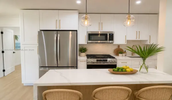 Staged with AI - Kitchen