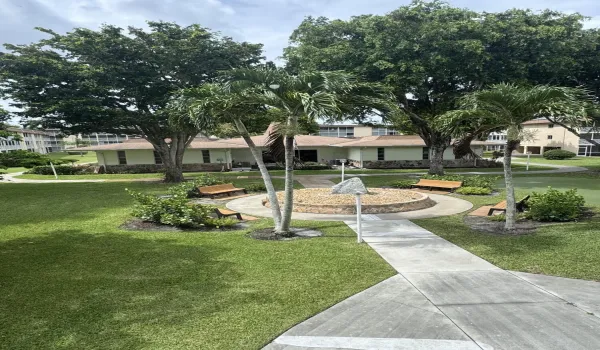Beautiful groomed grounds