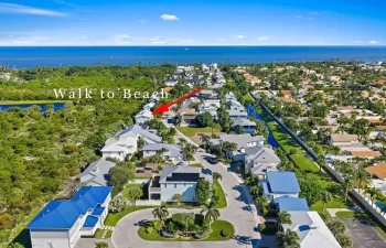 Gated Private Community steps to beach & Carlin Park