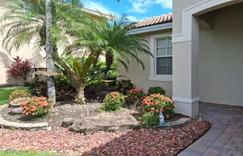 Front entrance plants