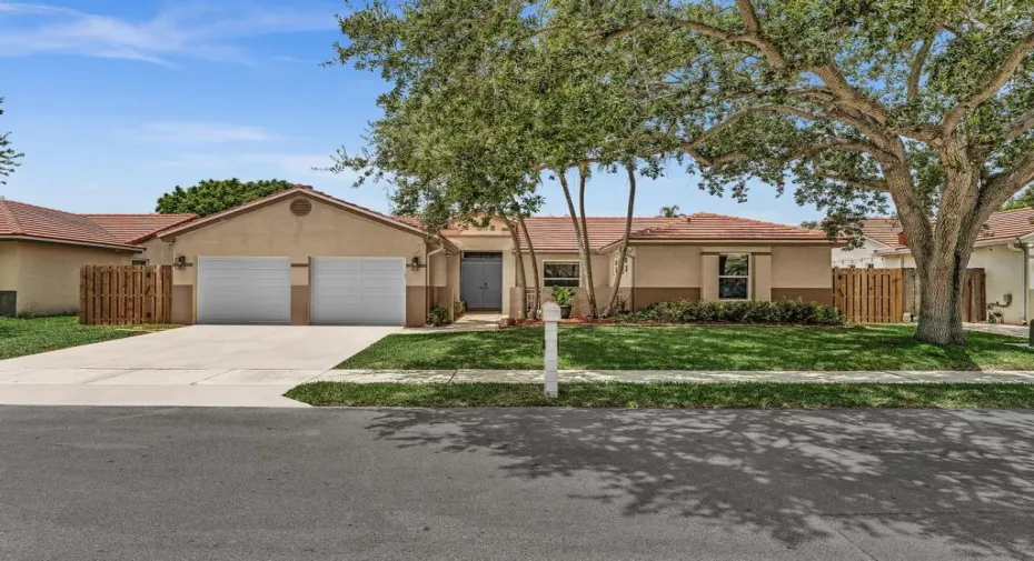 Front of House with 2 Car Garage