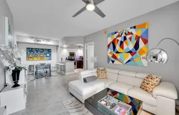 Inviting open Living area