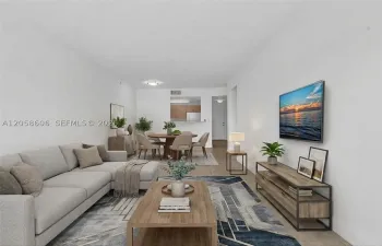 Living Room - **Virtual Staged photo**   Douglas Grand Condo For Sale  50 MENORES AVE APT 518 CORAL GABLES, FL 33134