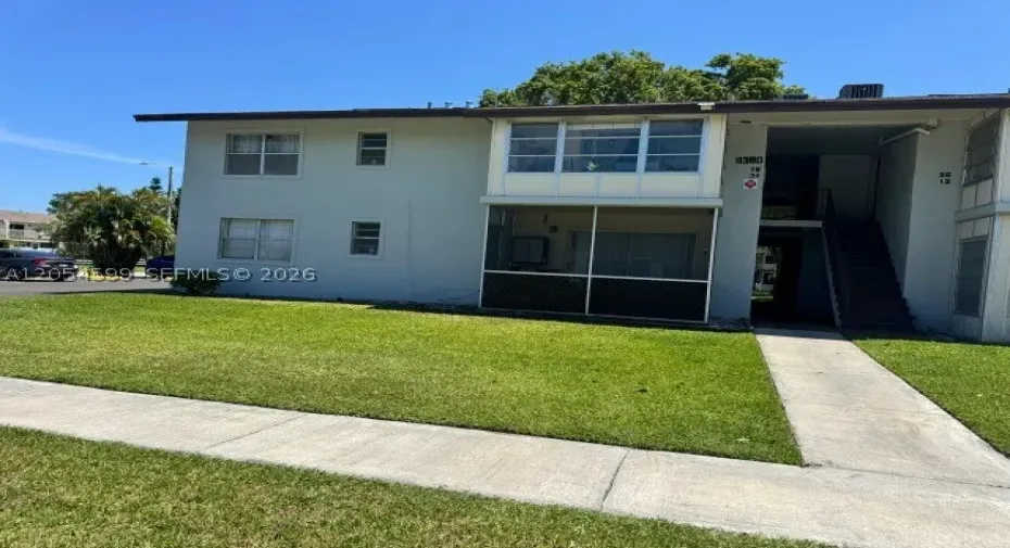 FRONT OF STRUCTURE
