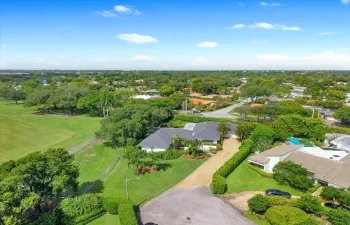 Aerial Shot of House/Lot Facing Golf Course