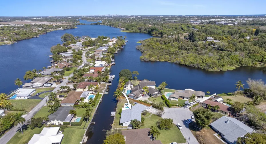 6797 Bayshore Drive Aerial