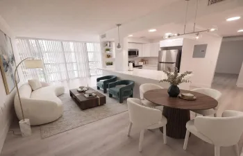 Living room area - virtual staging