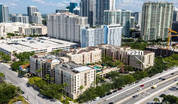 Welcome home to Las Olas by the River, featuring a secure entrance with 24/7 attended lobby and key fob access for added peace of mind.