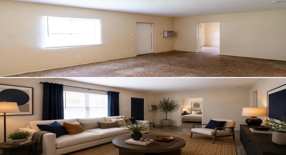 staged livingroom