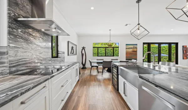 Marble countertops throughout entire home
