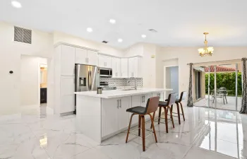 Kitchen and living area
