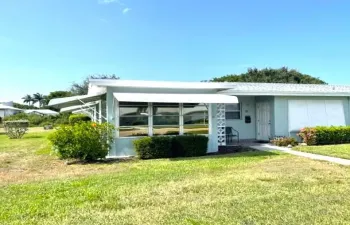 Front view of corner villa 3