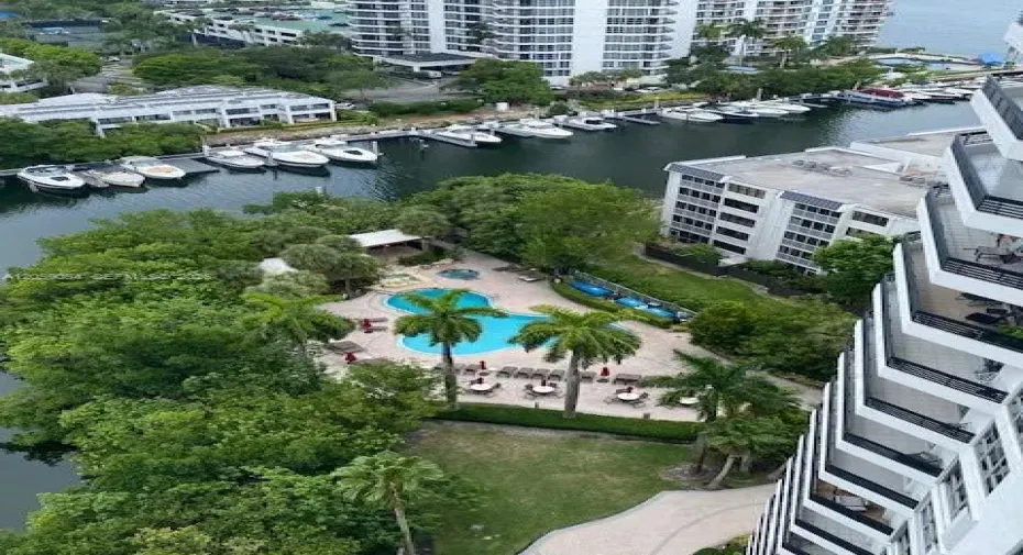 pool view from apartment