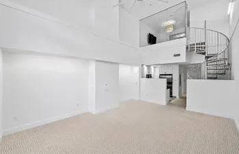 Spiral Staircase to Upstairs Living