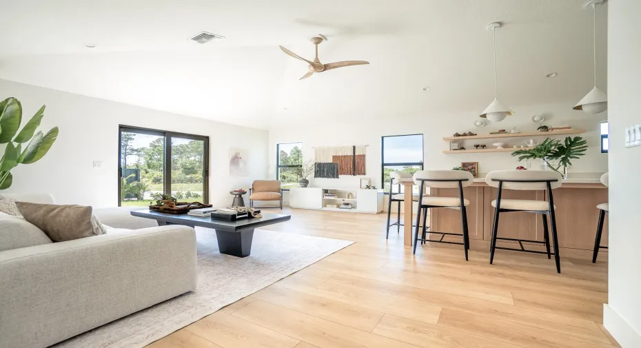 Open concept living area