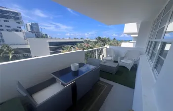 View to ocean from 537 private balcony