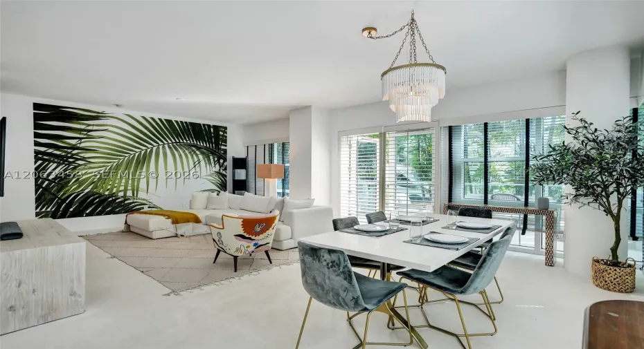 Dining & living room area