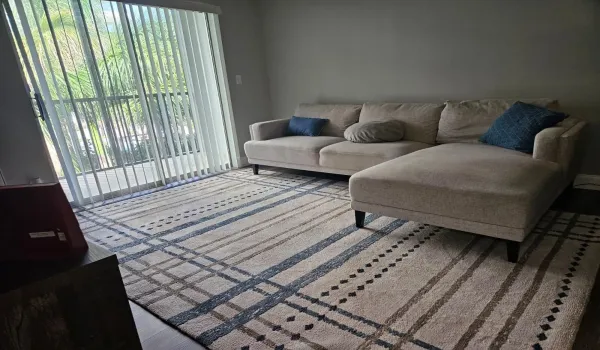 living room with couch