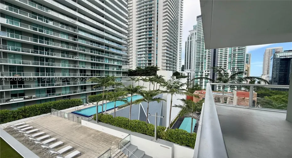 View from spacious, wraparound balcony!