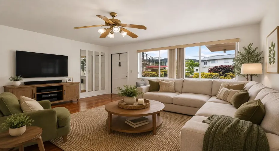 Living Room Virtually Staged