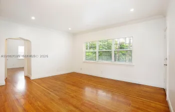 Coral Gables. An excellent location in Miami. 2 nd floor apt unit.  Wood flooring, corner unit. Four unit building.