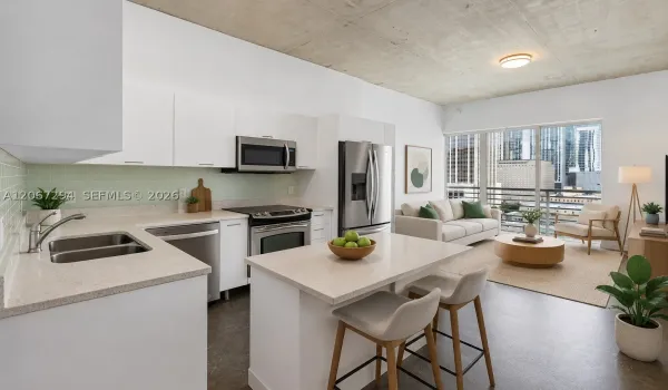 Open Floor Plan, digitally staged