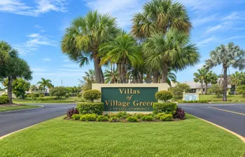 Entrace to Villas of Village Green Commu