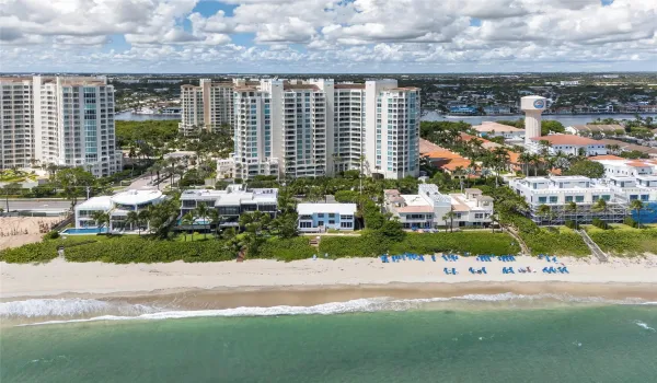 Across the street from the beach