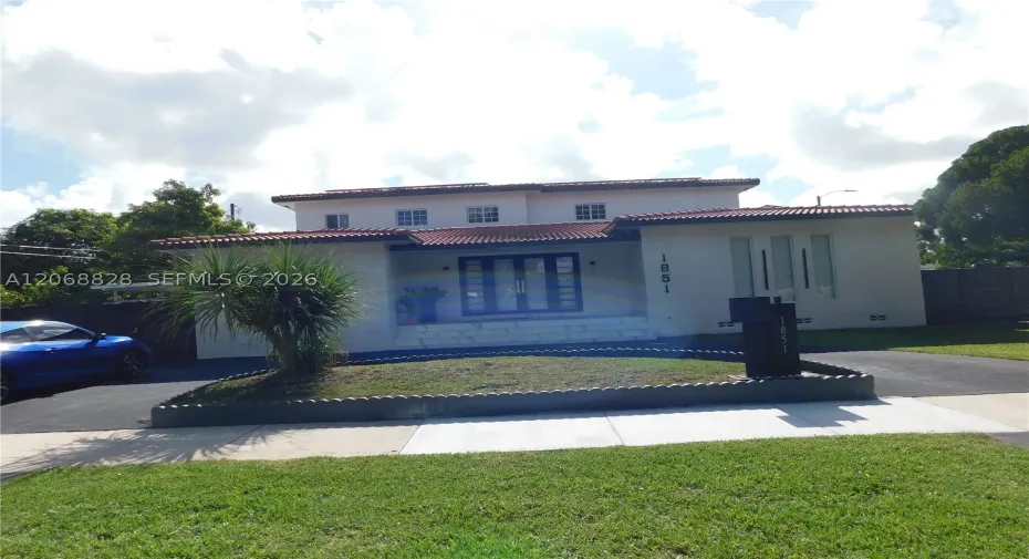 front of the house