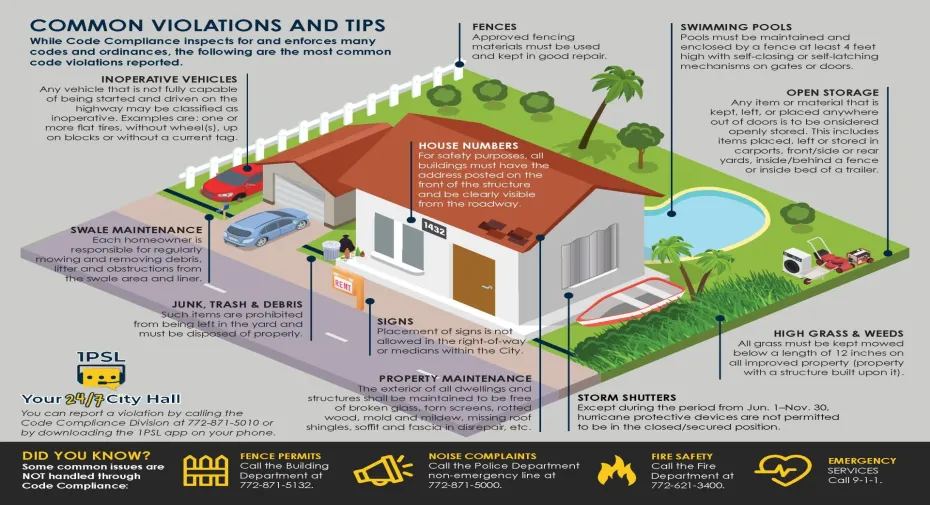 Common Code Violations Infographic